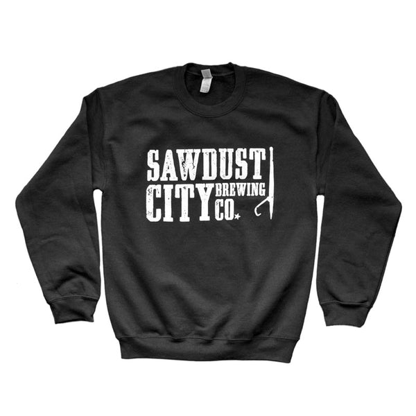 Sawdust City Crewneck Sweater- Black